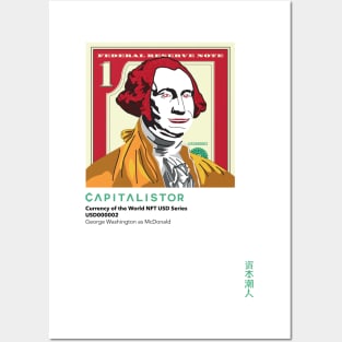 USD000002 - George Washington as McDonald Posters and Art